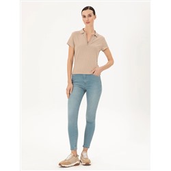 Açık Mavi Skinny Fit Jean Pantolon