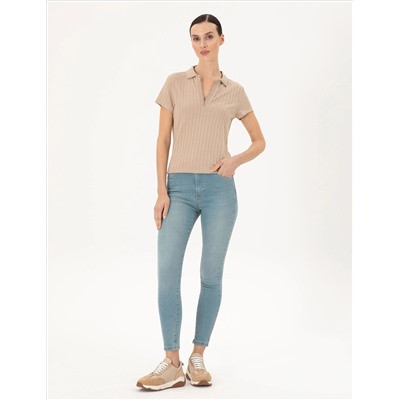 Açık Mavi Skinny Fit Jean Pantolon