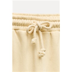 STRAIGHT PLUSH TROUSERS