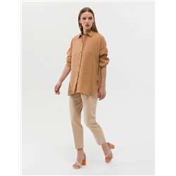 Taba Oversize Uzun Kollu Gömlek