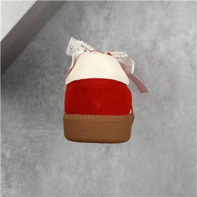 Немецкая спортивная обувь GG-C*C с кружевным и жемчужным бантом