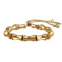 Браслет Бамбук (покрытие золото) 23см, Есть комплект
