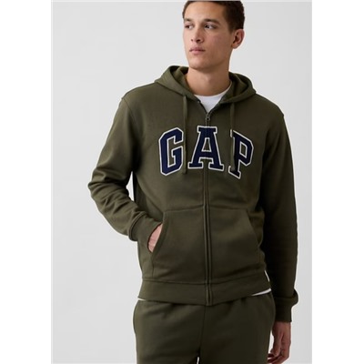 Relaxed Gap Logo Zip Hoodie