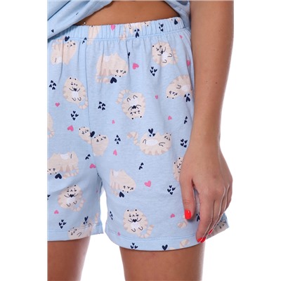 Пижама с шортами 050-051 с шортами Очарование НАТАЛИ #981420