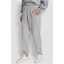 EXPLODED RHINESTONE VARISTY LOGO HIGH RISE RELAXED