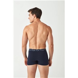 U.S. Polo Assn. Erkek Gri Melanj - Lacivert 2 Li Boxer 80366