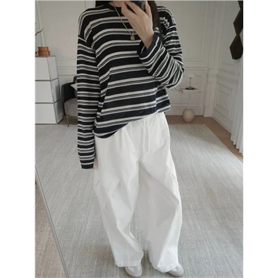 Женский лонгслив в полоску