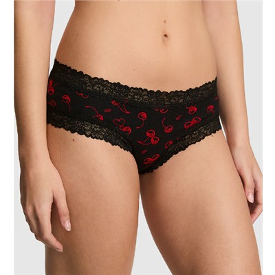 PINK Wink™ Lace-Trim Cheeky Panty