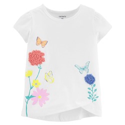 Carter's | Toddler Glitter Butterly Tulip Jersey Tee