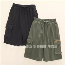 Хлопковые плотные шорты для мальчиков (140-170)