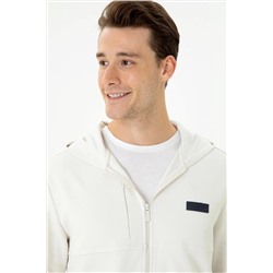 Erkek Taş Kapüşonlu Örme Hırka