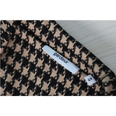 Женский мягкий, эластичный пиджак с рисунком «гусиная лапка»