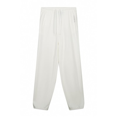Pantalón jogger felpa algodón blanco