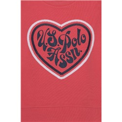 Çocuk Nar Çiçeği Bisiklet Yaka Sweatshirt