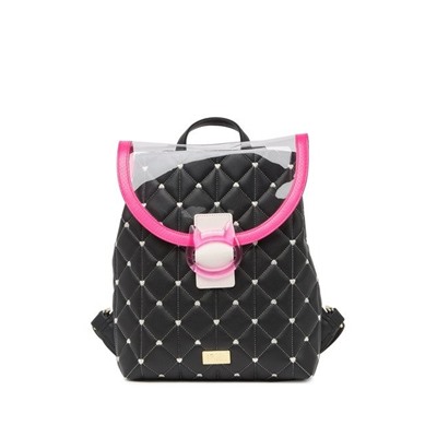 LUV BETSEY BY BETSEY JOHNSON Nicole Diamond Heart Quilted Backpack