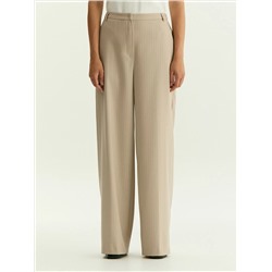 Брюки широкого кроя в полоску, D487/ginger