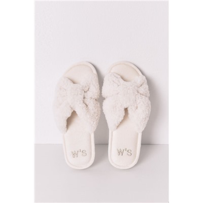 Zapatilla casa borreguito blanco