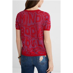 Camiseta punto jacquard
