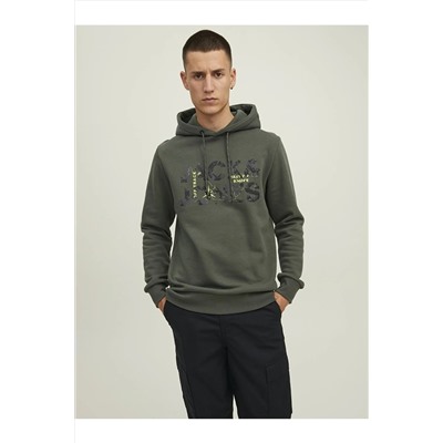 Jack & JonesKapüsonlu Baskili Sweatshirt