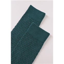Calcetines largos verdes textura malla