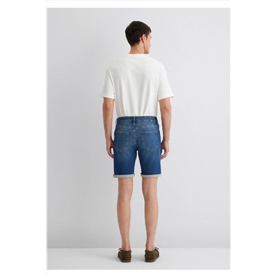 Mavi Brian Sporty Koyu Mavi Jean Şort 0418490389
