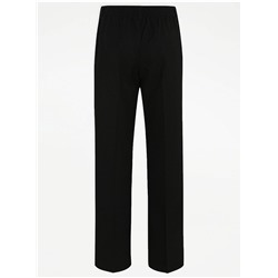 Easy On Boys Black Elasticated Waist School Trouser 2 Pack