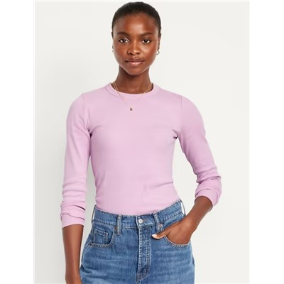 Snug Long-Sleeve Crew-Neck T-Shirt