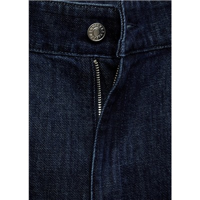 Jeans wideleg pinzas rinse wash