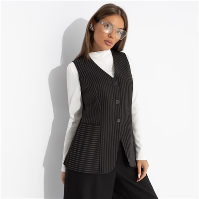 Жилет в полоску, Налёт драмы (чёрный)