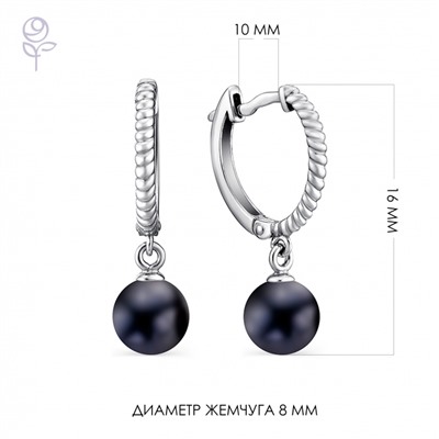 Серьги серебро 28445S2