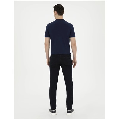 Koyu Lacivert Slim Fit Jean Pantolon