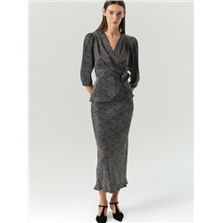 Юбка миди из 100% вискозы, S968/nocturne