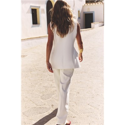 STRAIGHT-LEG TROUSERS
