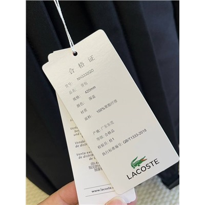 Большой тканевый рюкзак ЛАКОСТ*Е