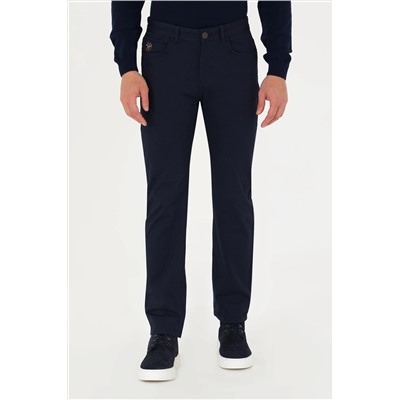 Erkek Lacivert Kanvas Pantolon