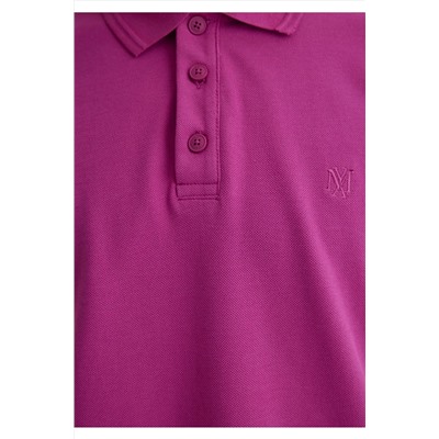 Mavi Pembe Polo Tişört Slim Fit / Dar Kesim 064946-70934