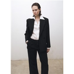 Jeans wide leg pinzas