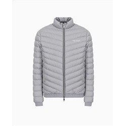 Double-faced padded jacket with zip
