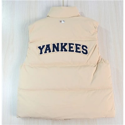 Свободный повседневный теплый жилет-пуховик с воротником-стойкой  МЛБи