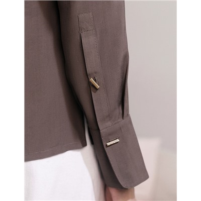 Блузка с широкими манжетами из вискозы с лиоцеллом