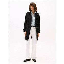 Double-Breasted Belted Trench Coat