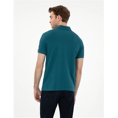 Zümrüt Slim Fit %100 Pamuk Polo Yaka Basic Tişört
