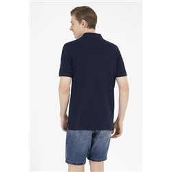 Erkek Koyu Lacivert Basic Polo Yaka Tişört
