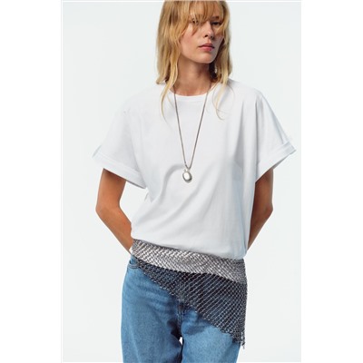 BUTTON TAB T-SHIRT