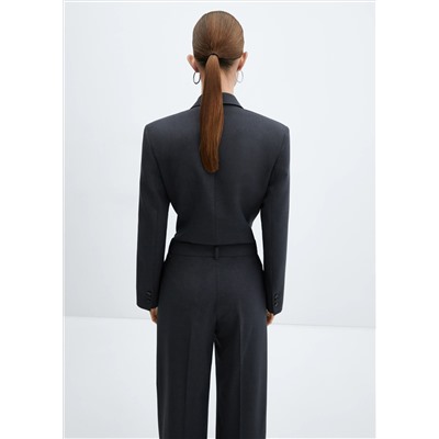 Body americana entallada traje lana