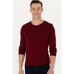 Erkek Bordo Basic Kazak