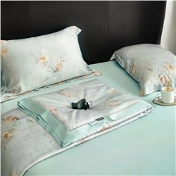 Скидки🎄Тенсель одеяло  100% тенсель плотность 80  наполнитель:100% бамбук размер: евро  одеяло:200-230см простыня:250-250см наволочки:50-70см-2шт