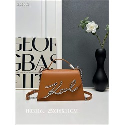 Ms. Karl Lagerfeld, оригинальная воловья кожа | Подходящая фурнитура Модель: H03116, линейка |  Размер: 25X16X11 СМ