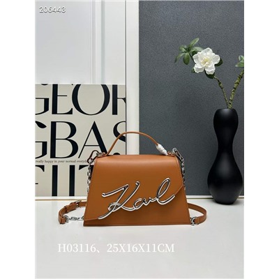 Ms. Karl Lagerfeld, оригинальная воловья кожа | Подходящая фурнитура Модель: H03116, линейка |  Размер: 25X16X11 СМ