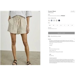 Повседневные шорты из чистого льна